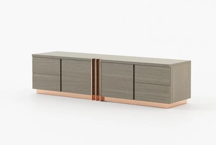 darc tv cabinet with glossy veneer finish
