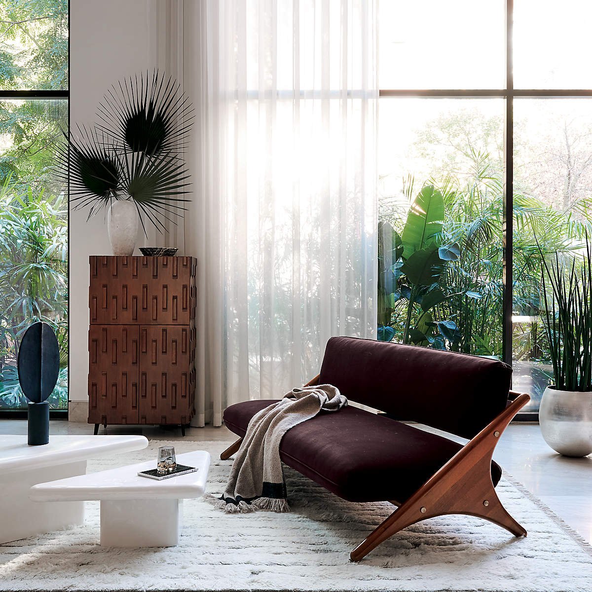 Carlo Hauner Sofa Winner Wood Frame With Walnut Finish