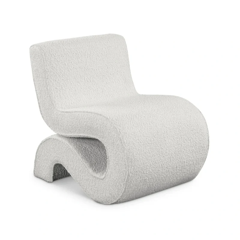 Contemporary Scandiline S-Chair showcasing a unique curved back and seat for ergonomic comfort