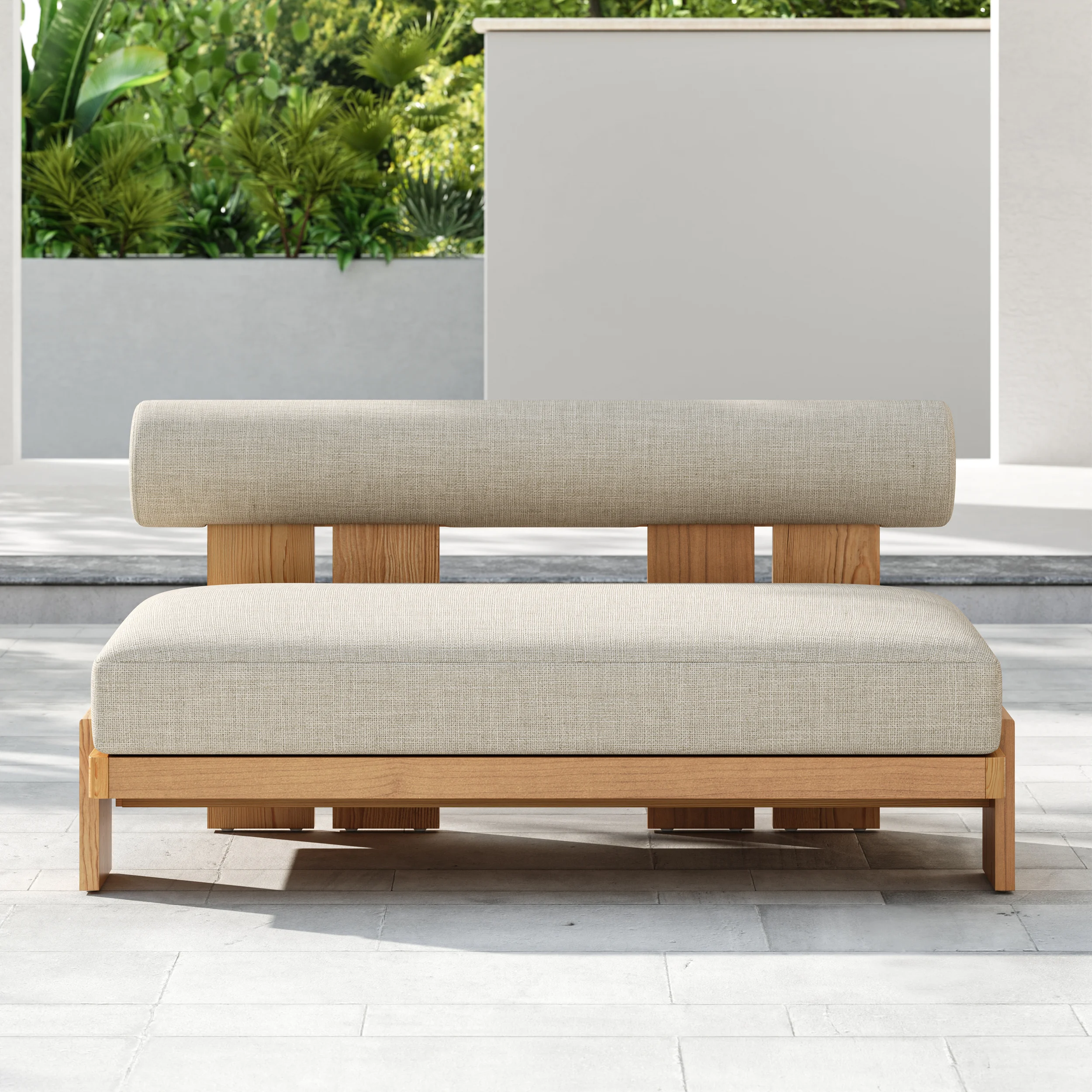 Verdana 4 Piece Outdoor Teak Sofa Set with Coffee Table (12)