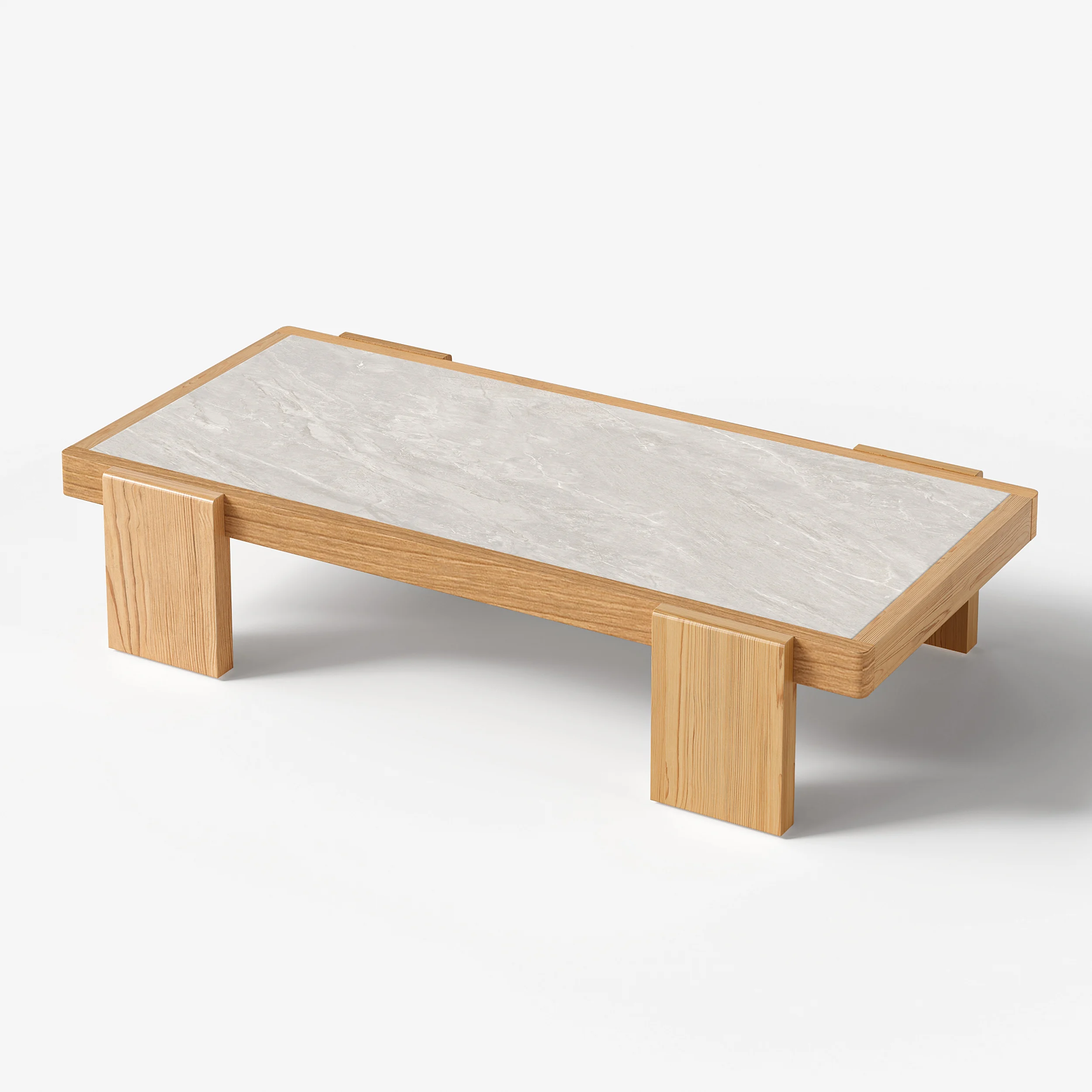 Verdana 4 Piece Outdoor Teak Sofa Set with Coffee Table (15)