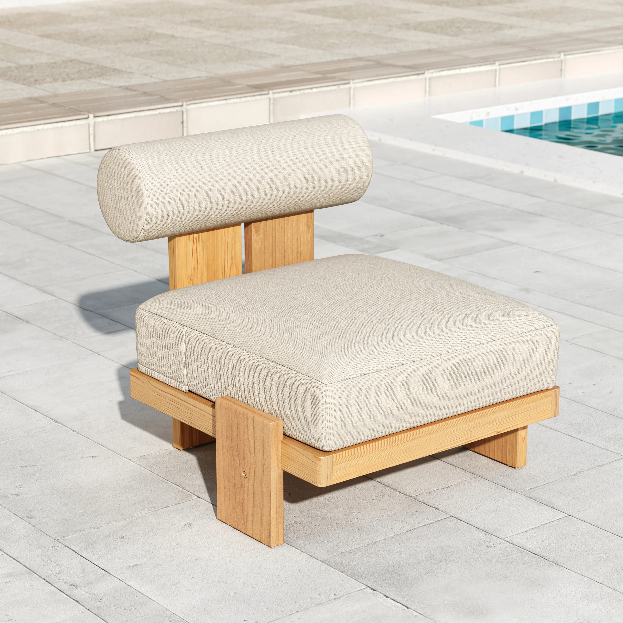 Verdana 4 Piece Outdoor Teak Sofa Set with Coffee Table (8)