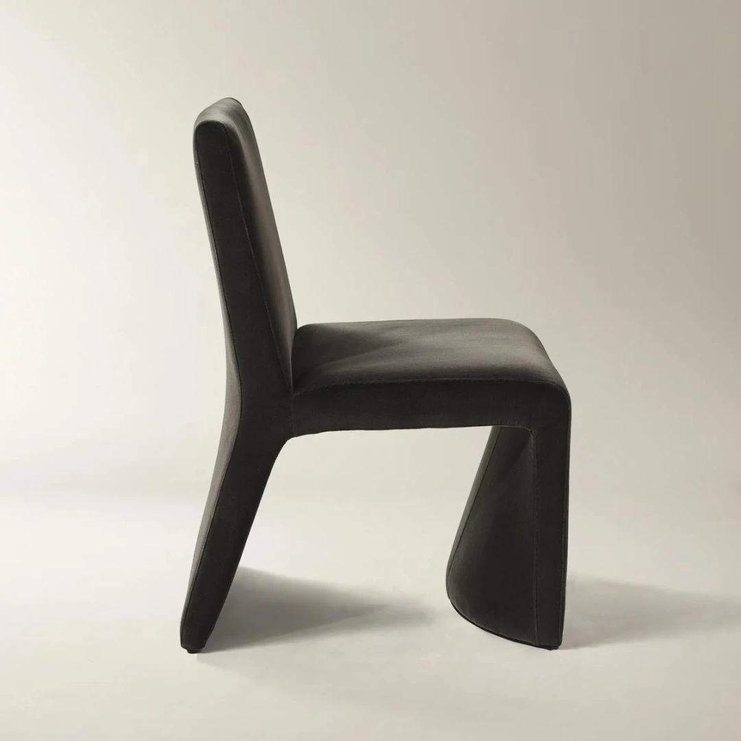 Eliza Dining Chair -Charcol Velvet (1)