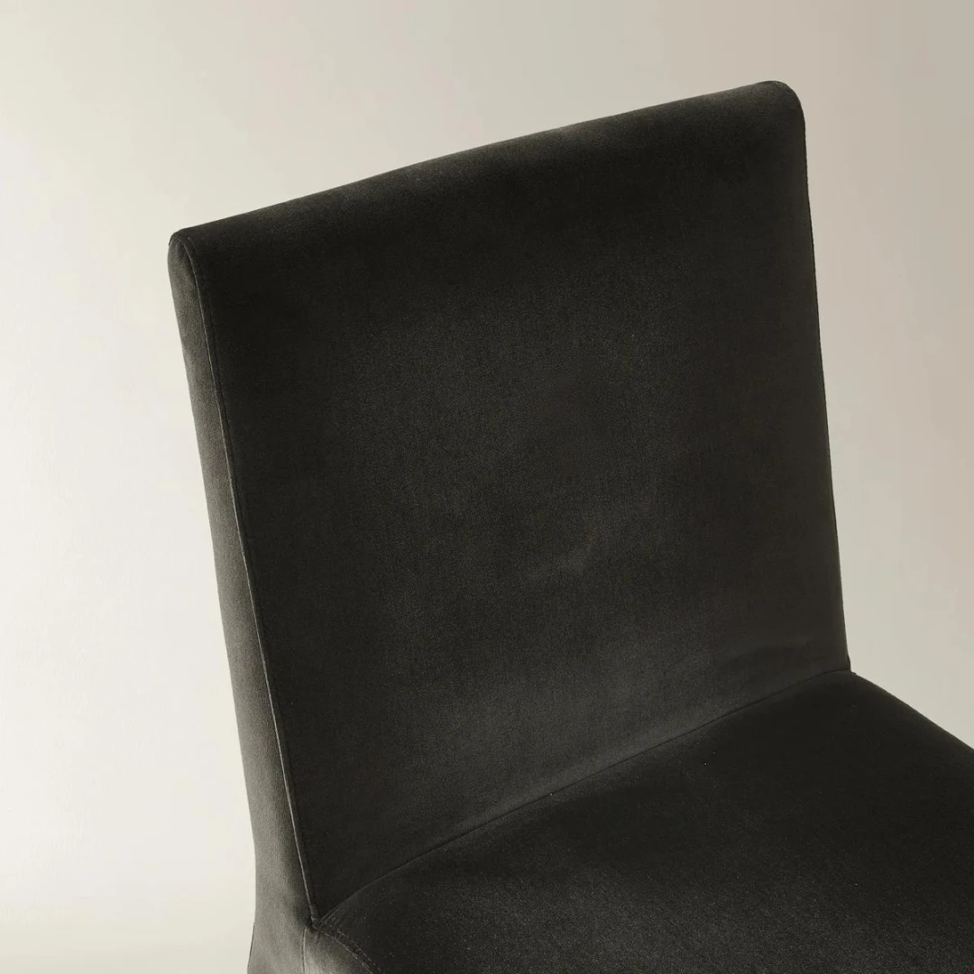 Eliza Dining Chair -Charcol Velvet (11)