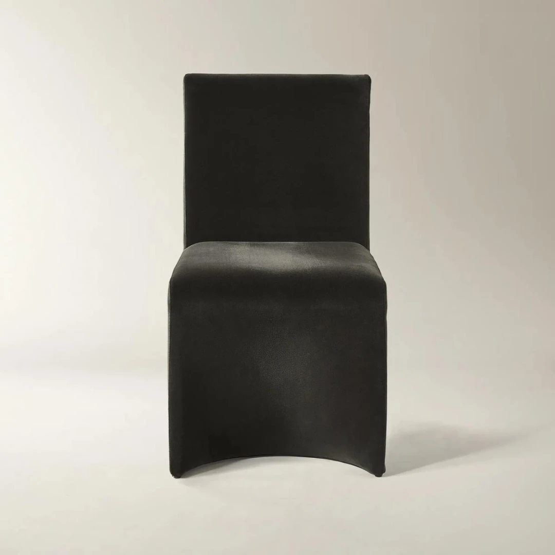 Eliza Dining Chair -Charcol Velvet (2)