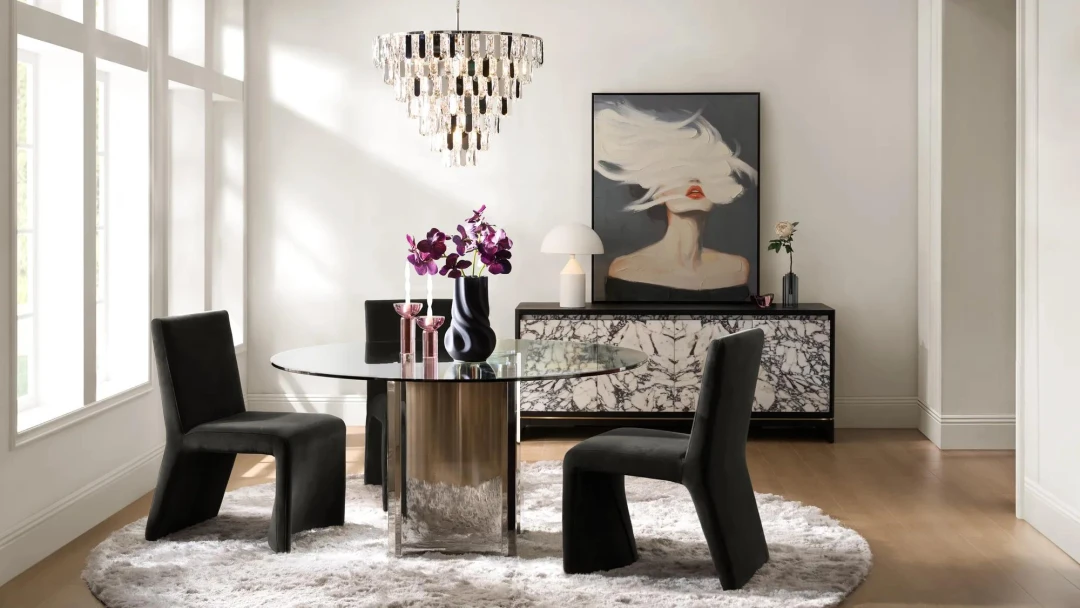 Eliza Dining Chair -Charcol Velvet (6)