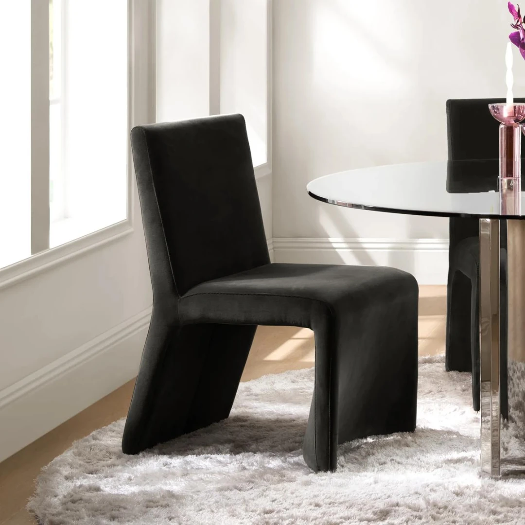 Eliza Dining Chair -Charcol Velvet (7)