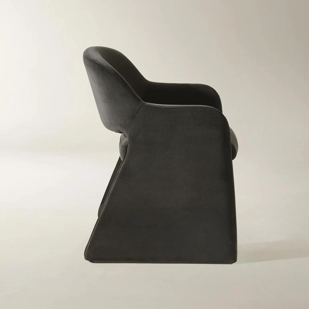 Ellora Dining Armchair – Charcoal Velvet (11)