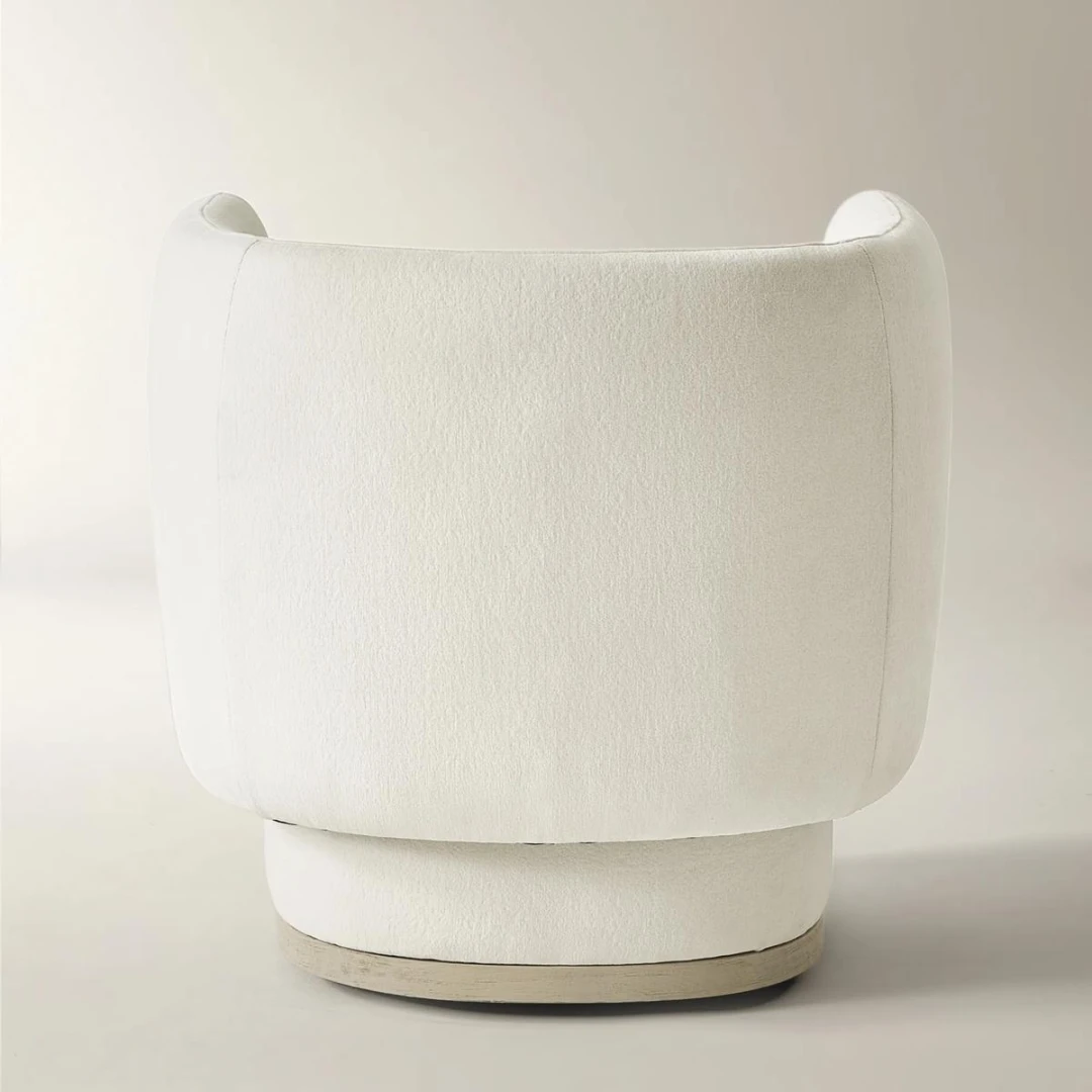 Solea Ivory Swivel Accent Chair (1)