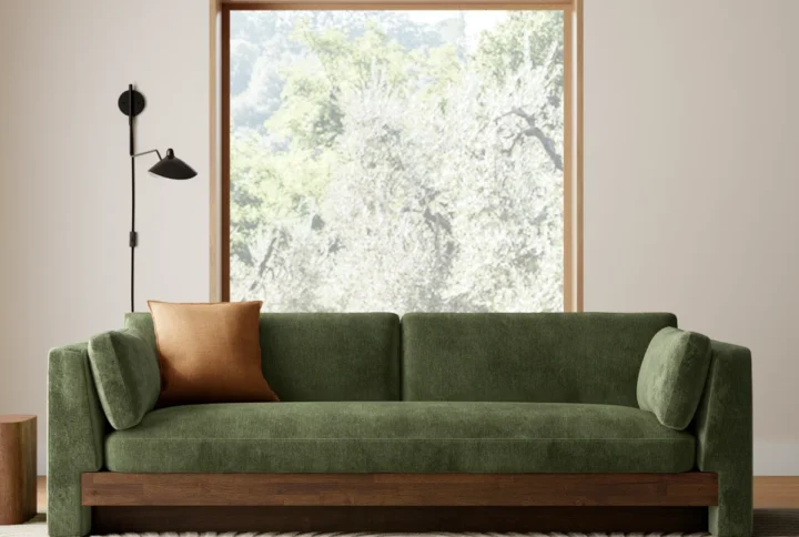 geneva sofa with feather-down cushions