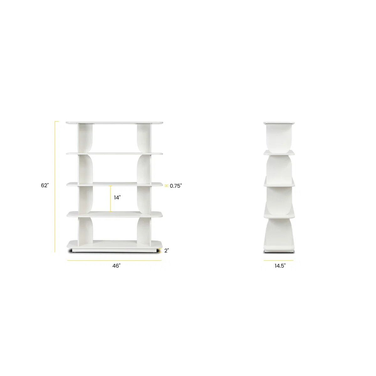 Arden Bookshelf White (2)