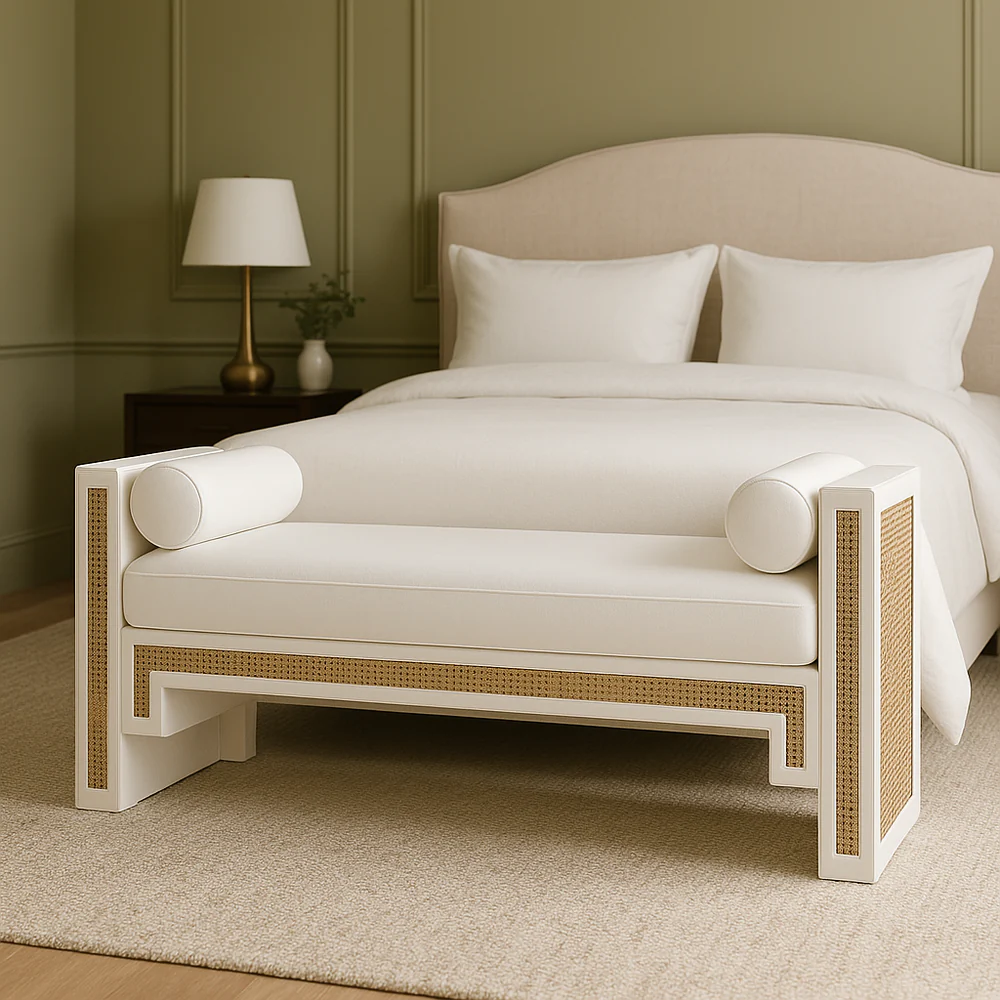 Arden Boucle Bedroom Bench (4)