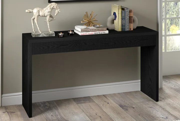 cavendish fluted console table espresso finish