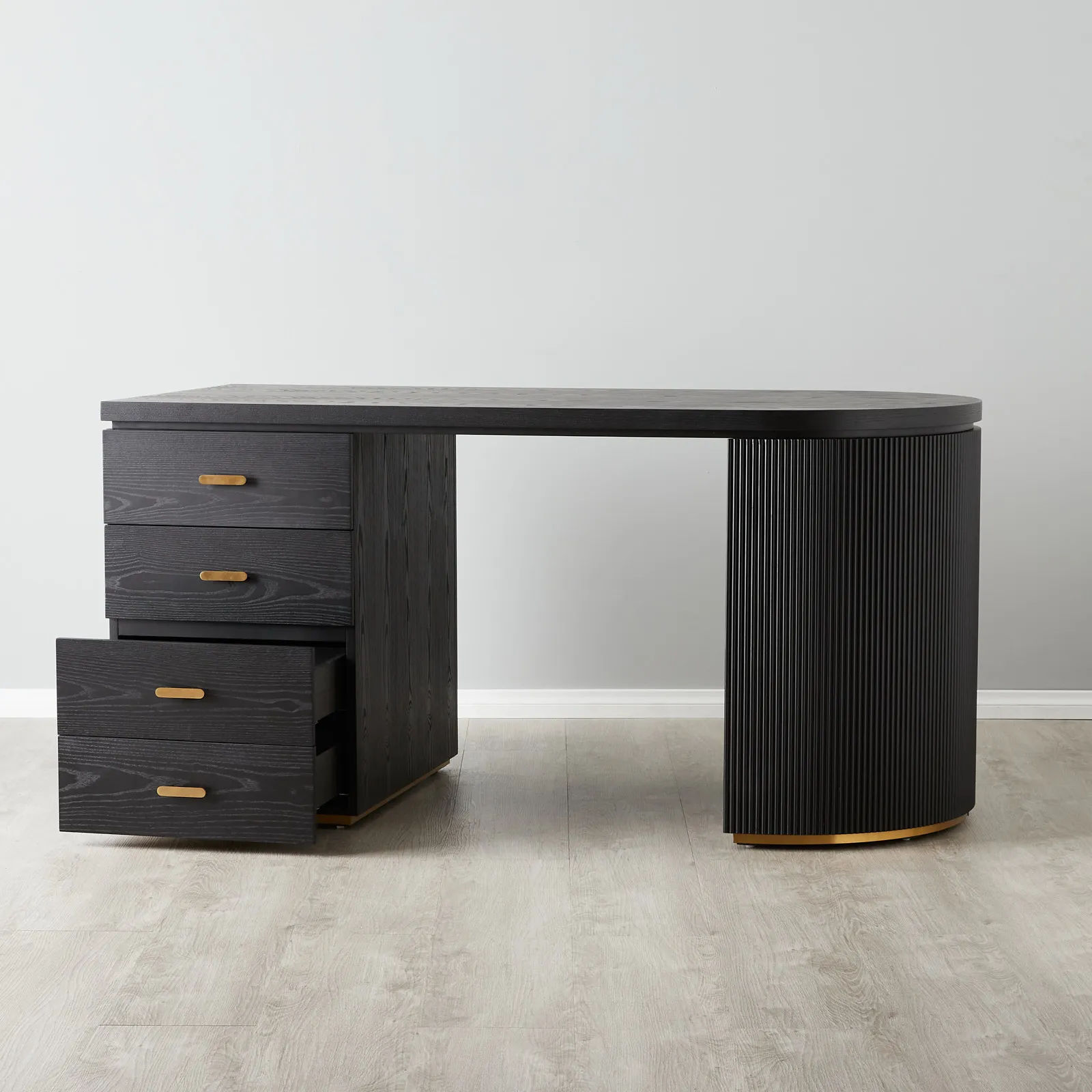 Aurelius Black & Gold Wooden Desk (3)