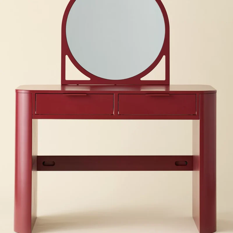 aurora wood mirror vanity modern design