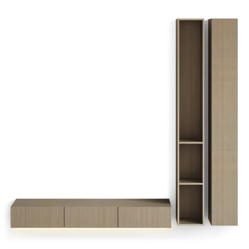 canto swedish oak wall cabinet