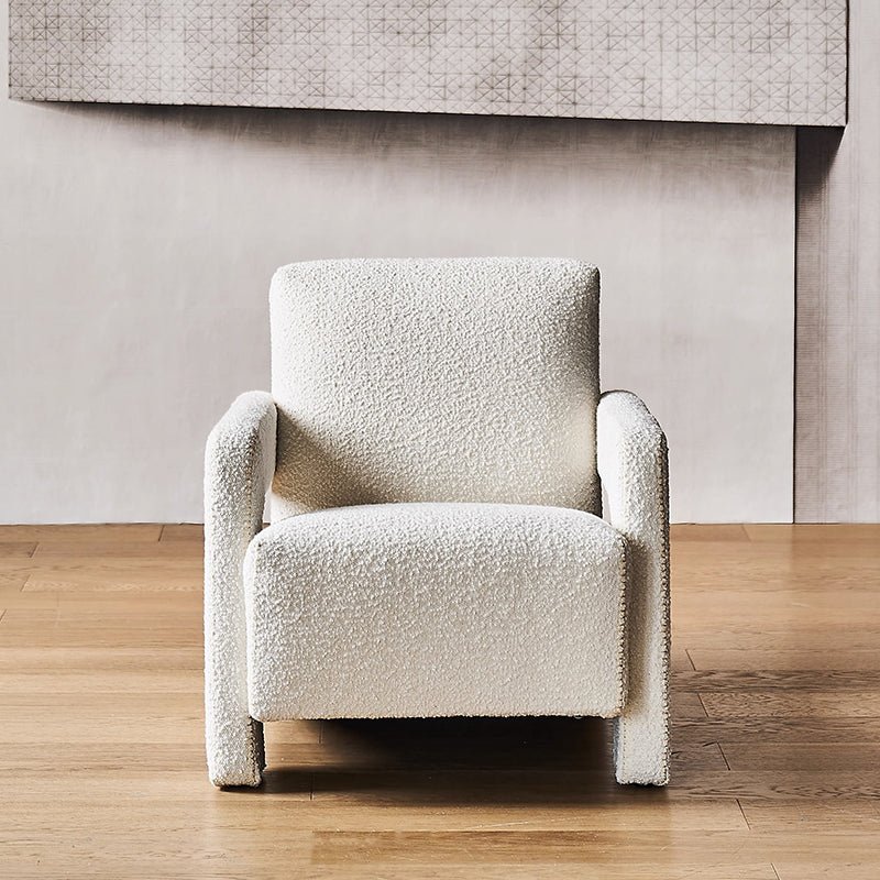 celeste cream boucle armchair