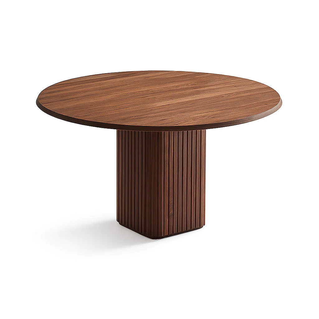 Chelsea Round Walnut Dining Table (4)