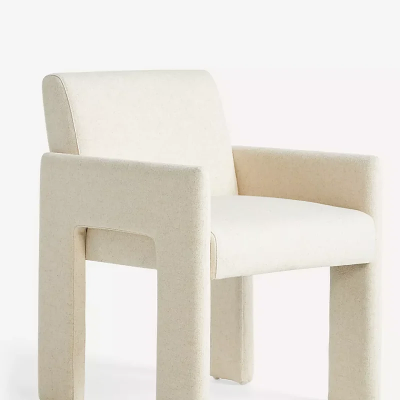 clara linen dining armchair