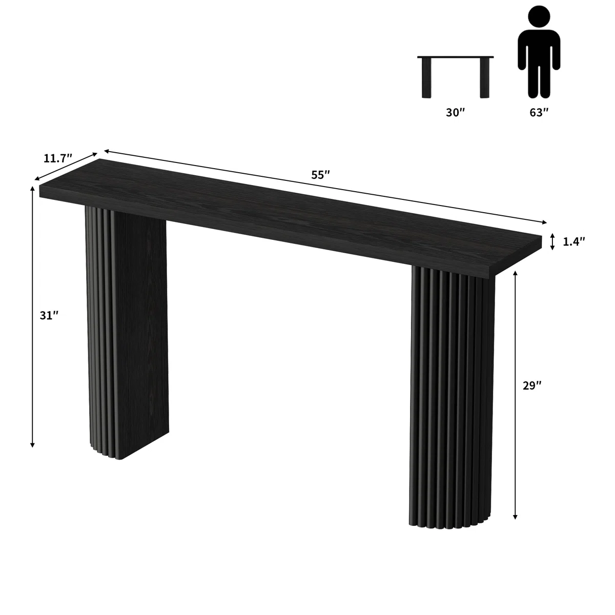 Gennari Fluted Console Table (6)