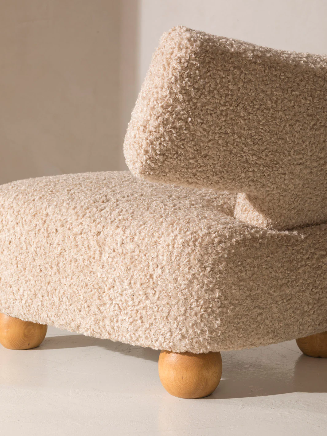 Nordic Taupe Bouclé Armchair (1)