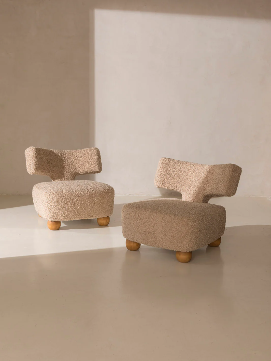 Nordic Taupe Bouclé Armchair (7)