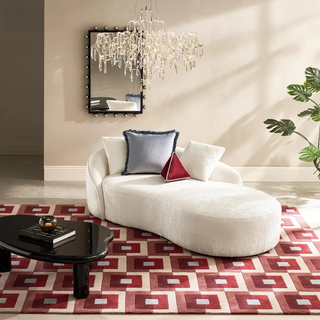 Solara Curved Chenille Chaise (7)