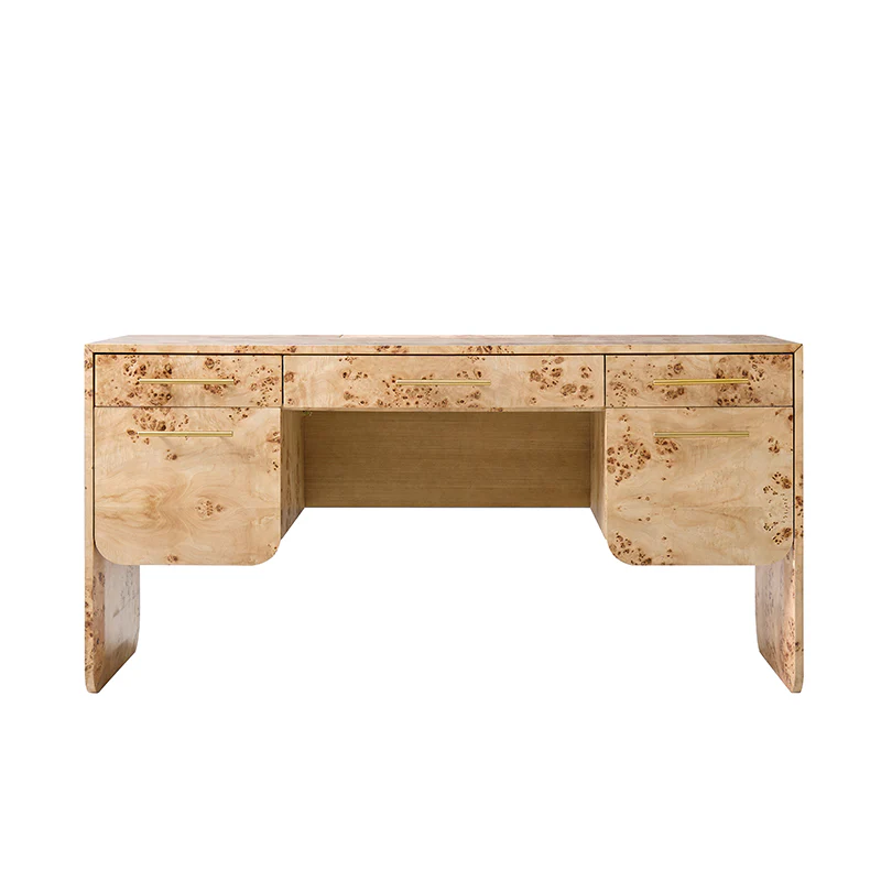 Burl Wood Desk (2)