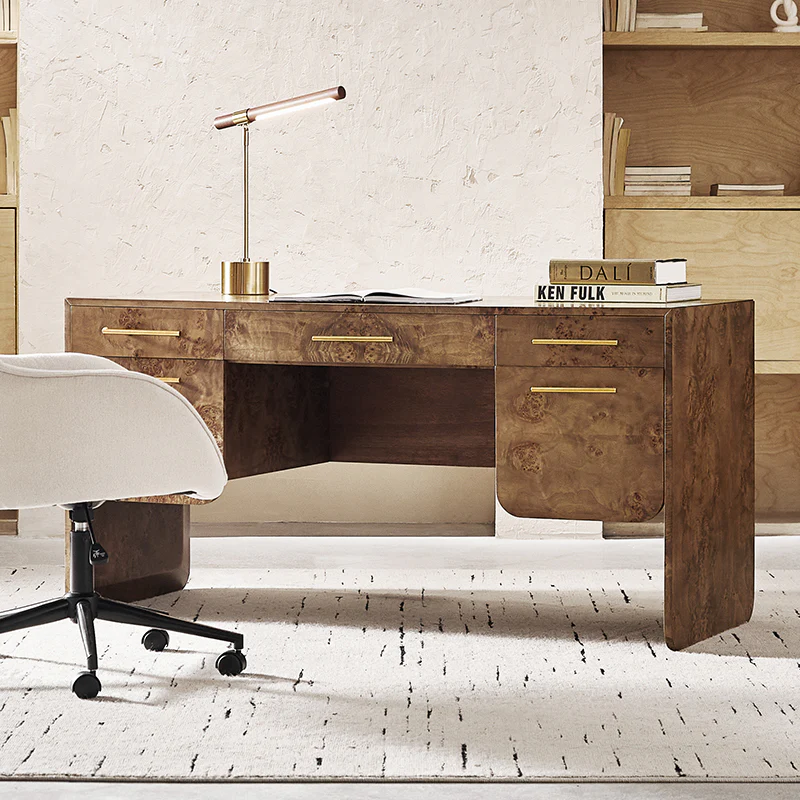 Burl Wood Desk (5)