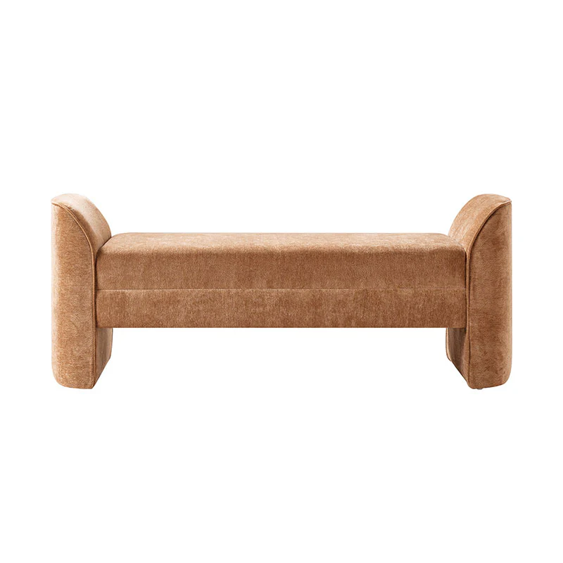 Diana Modern Chenille Upholstered Bench (2)