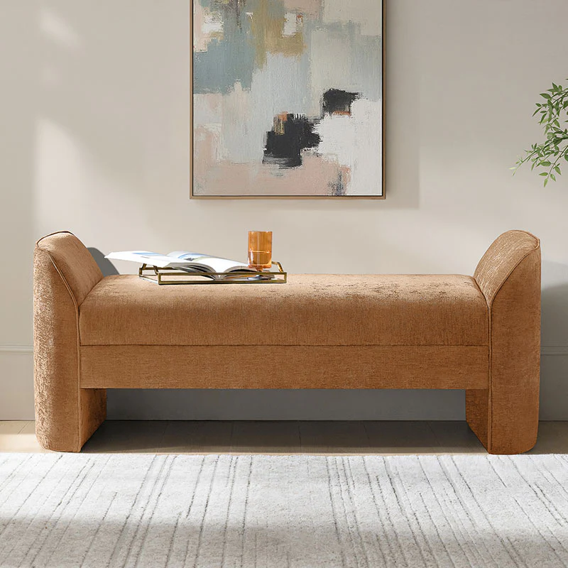 Diana Modern Chenille Upholstered Bench (26)