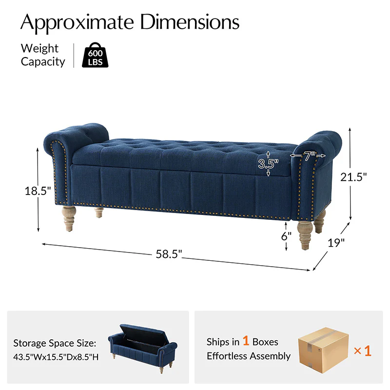 Gemma Classic Tufted Storage Bench (27)