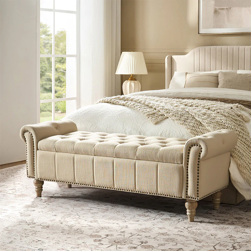 Gemma Classic Tufted Storage Bench (5)