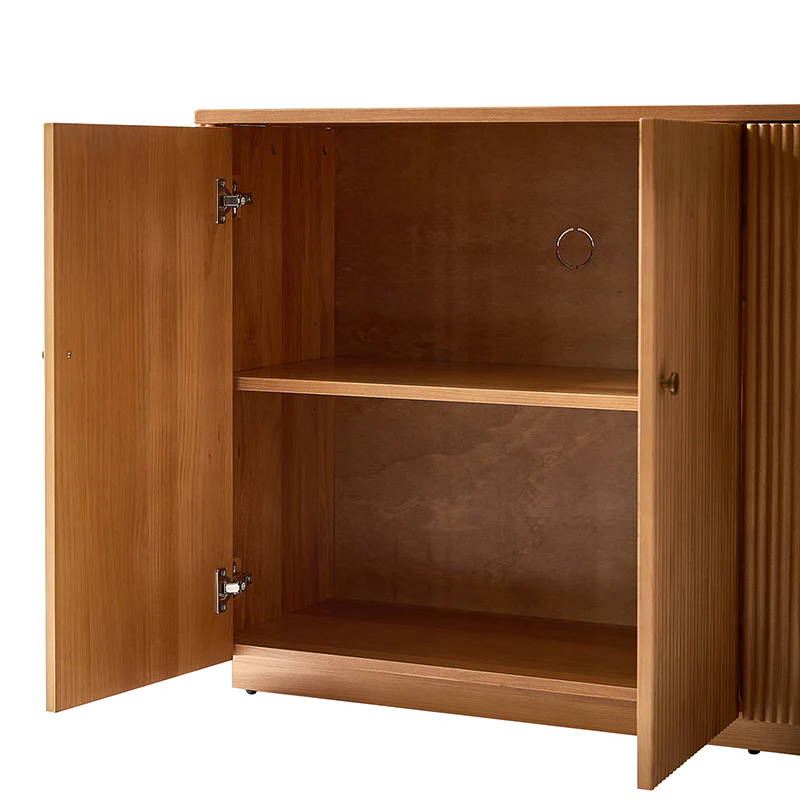 Mack Modern Fluted Solid Wood Sideboard. (3)