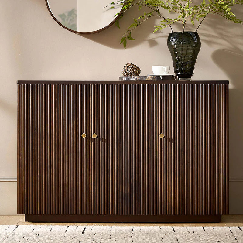 Mack Modern Fluted Solid Wood Sideboard. (5)