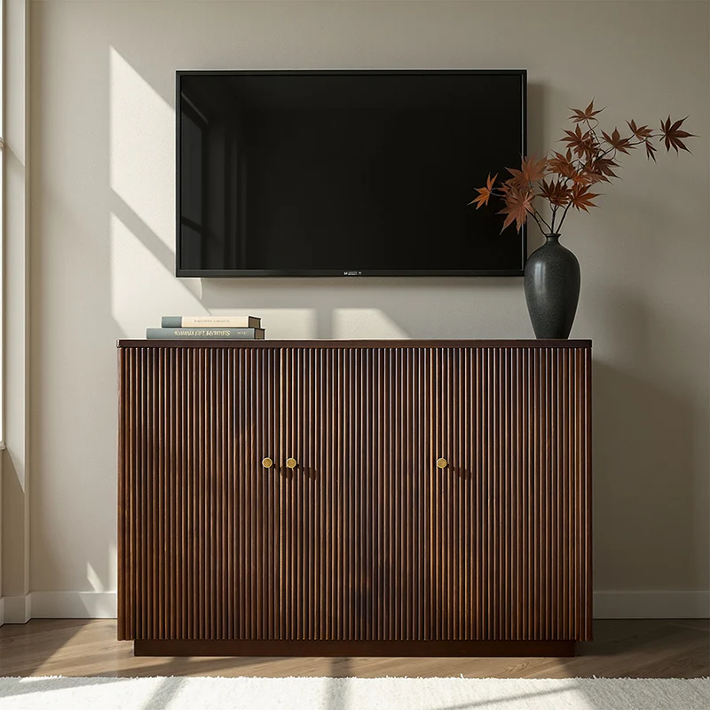 Mack Modern Fluted Solid Wood Sideboard. (7)