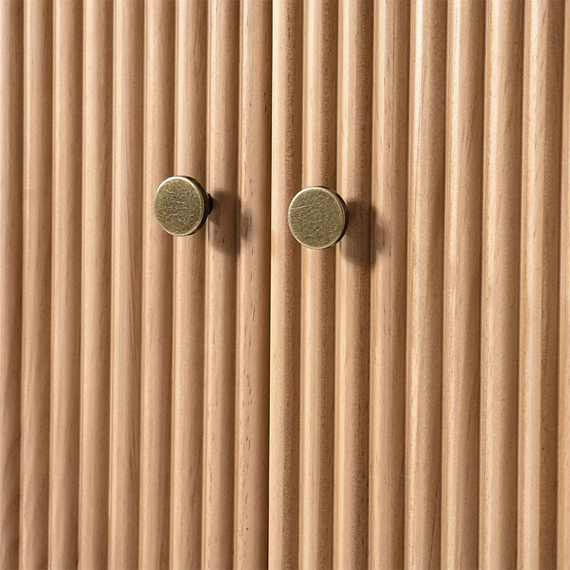 Modern Fluted Solid Wood Accent Cabinet (6)