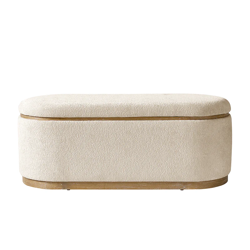Nova Modern Chenille Storage Bench (1)