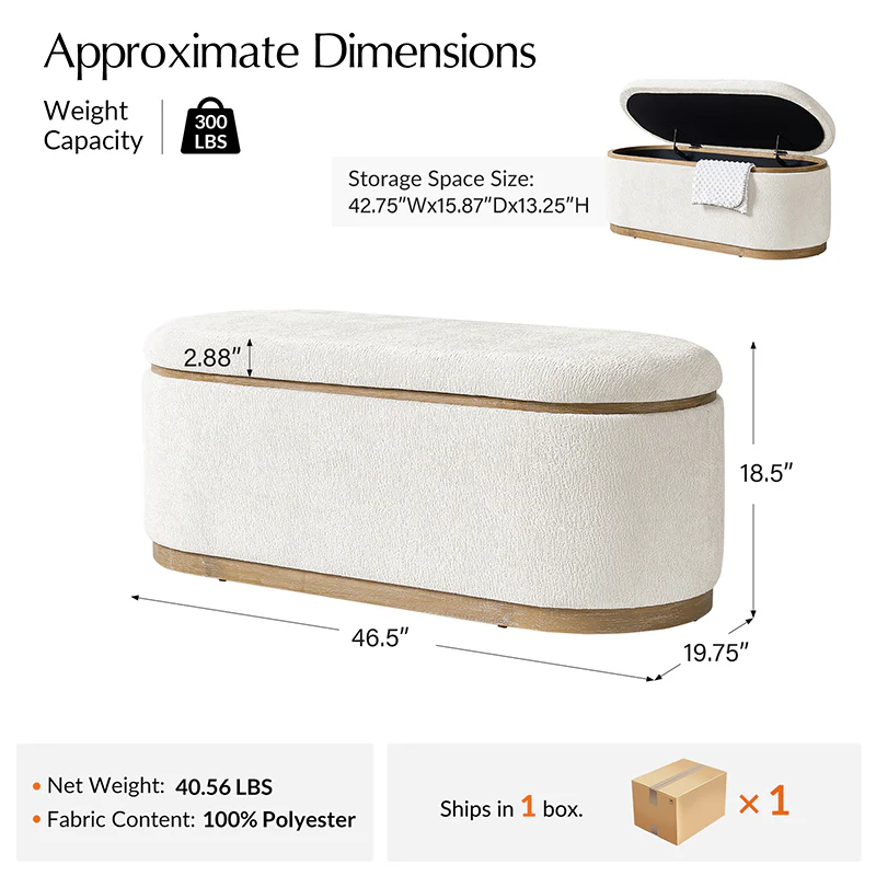 Nova Modern Chenille Storage Bench (22)
