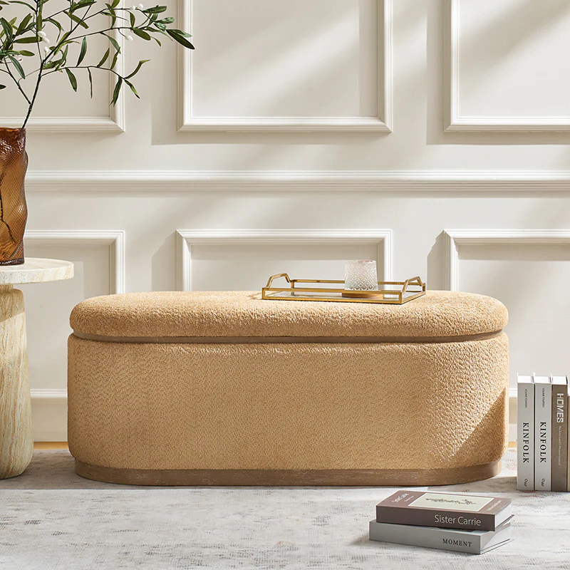 Nova Modern Chenille Storage Bench (6)