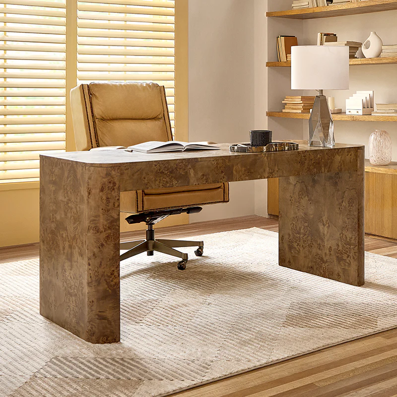 Poplar Burl Desk (4)