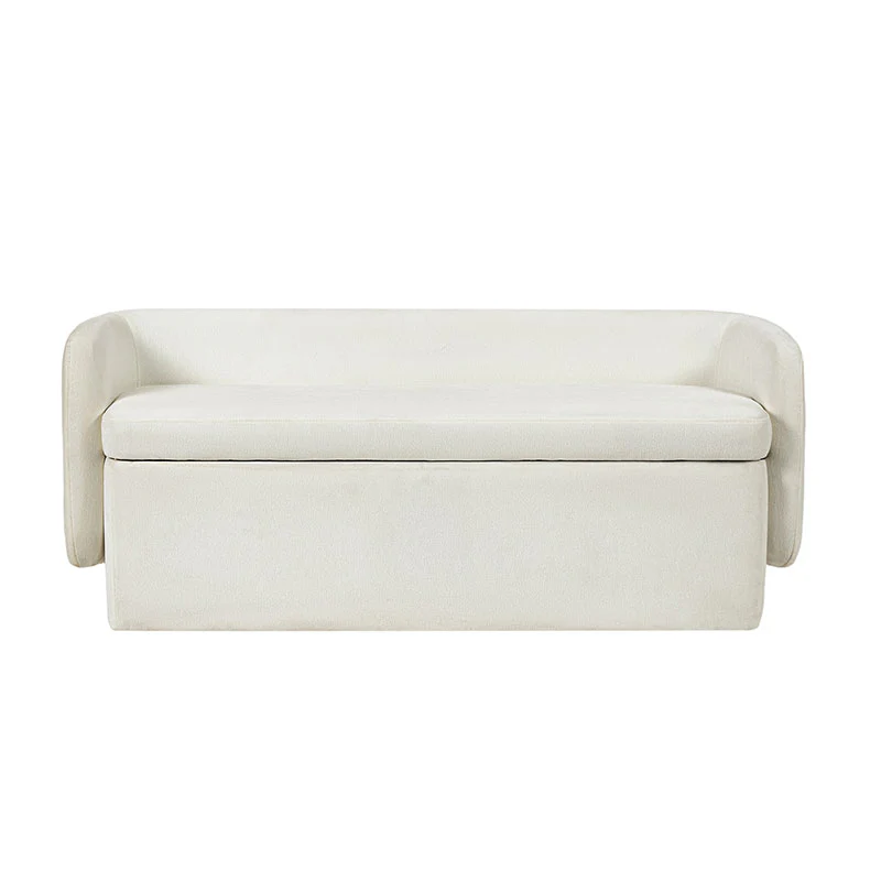 Serena Modern Chenille Storage Bench (2)