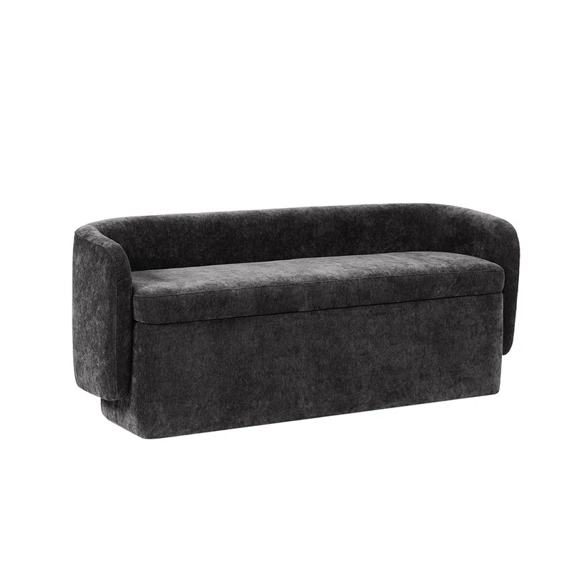 Serena Modern Chenille Storage Bench (20)