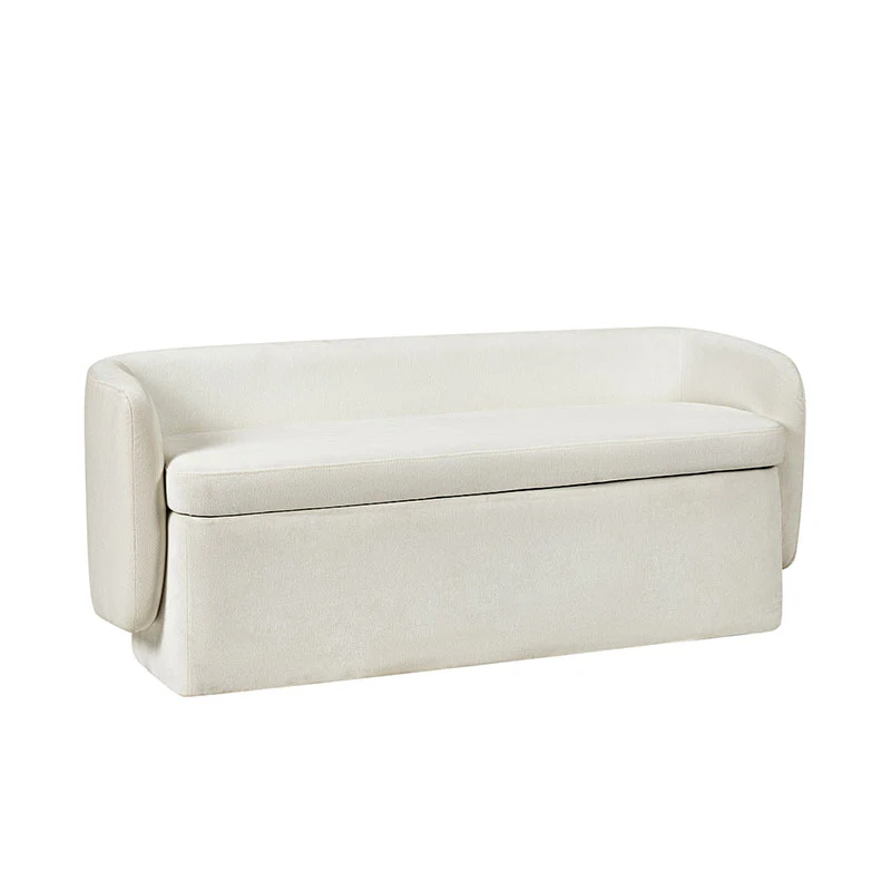 Serena Modern Chenille Storage Bench (3)