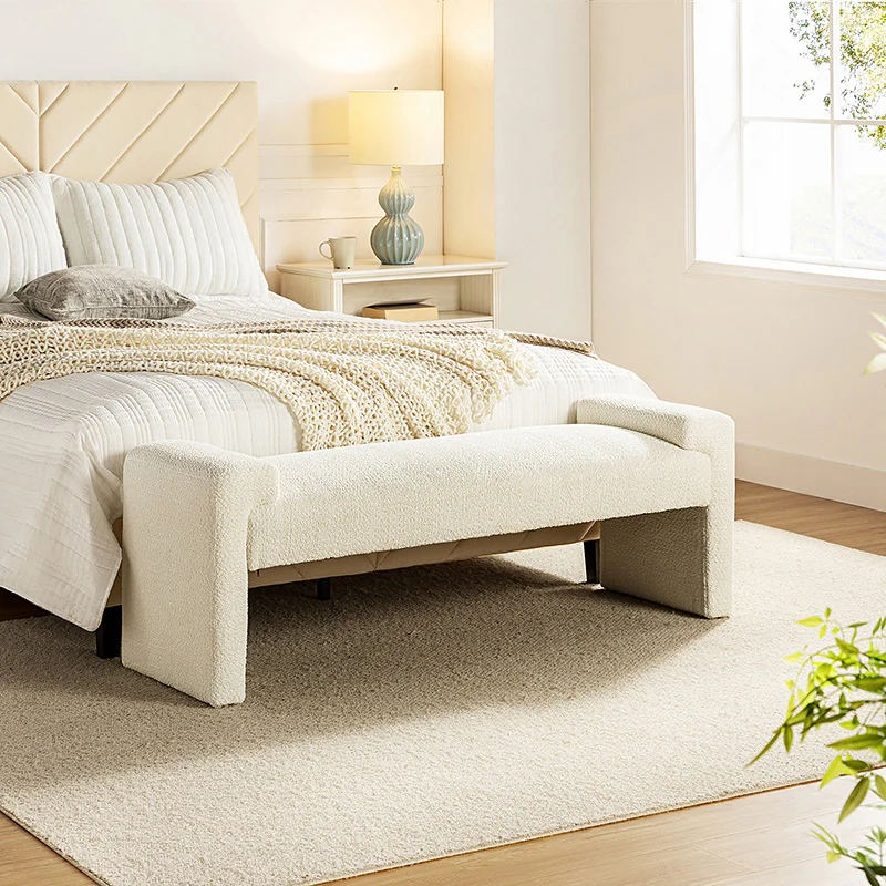 Vittoriano Upholstered Bed Foot Bench (12)