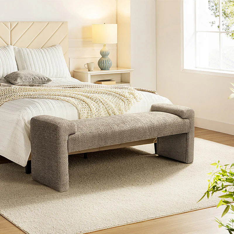 Vittoriano Upholstered Bed Foot Bench (18)
