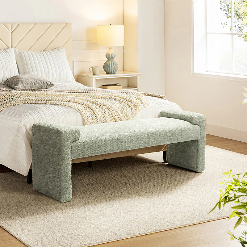 Vittoriano Upholstered Bed Foot Bench (25)
