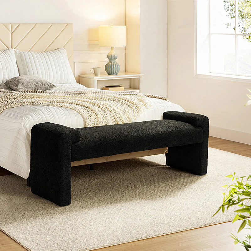 Vittoriano Upholstered Bed Foot Bench (7)