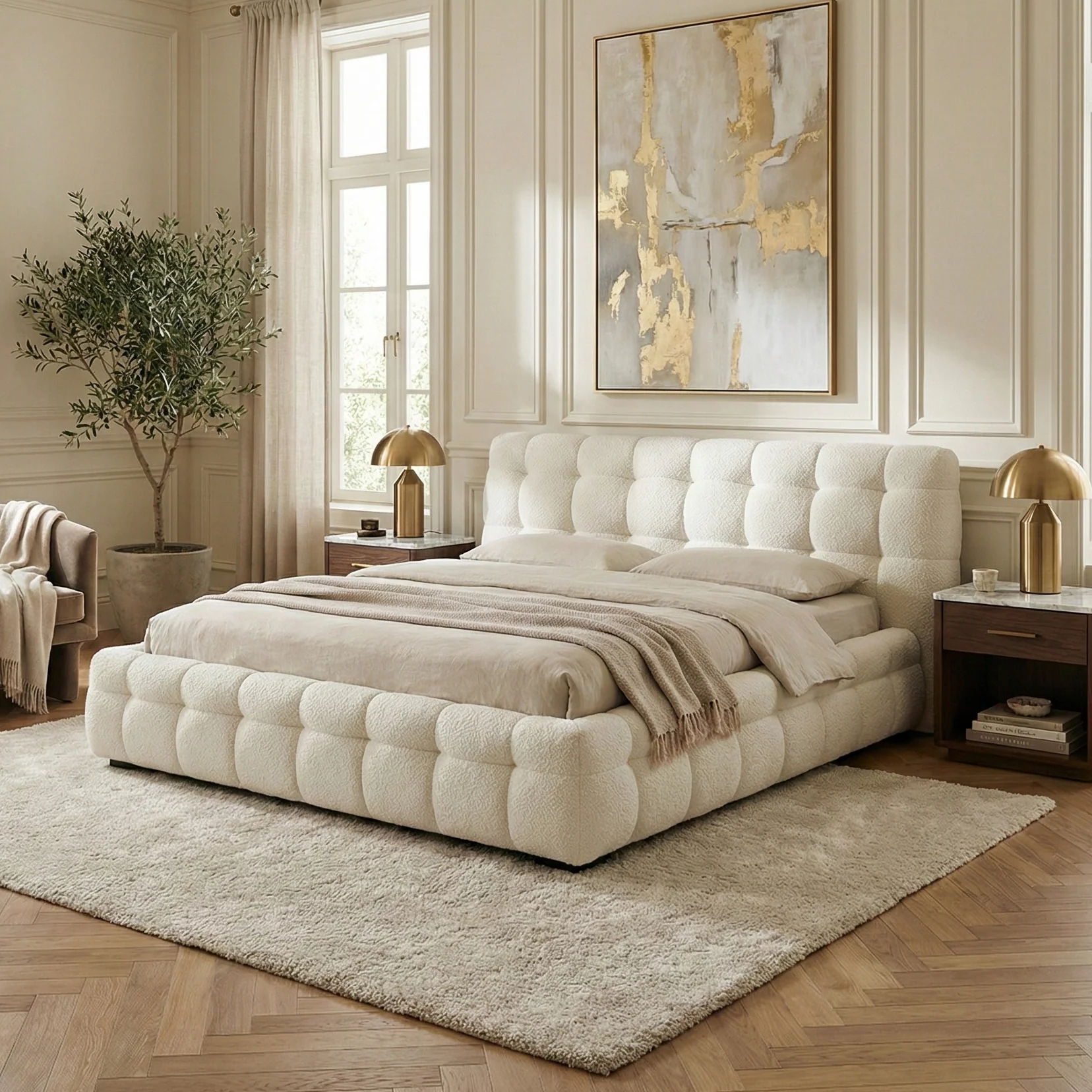 Michelin Bed -marshmallow-puff-boucle-bed- (3)