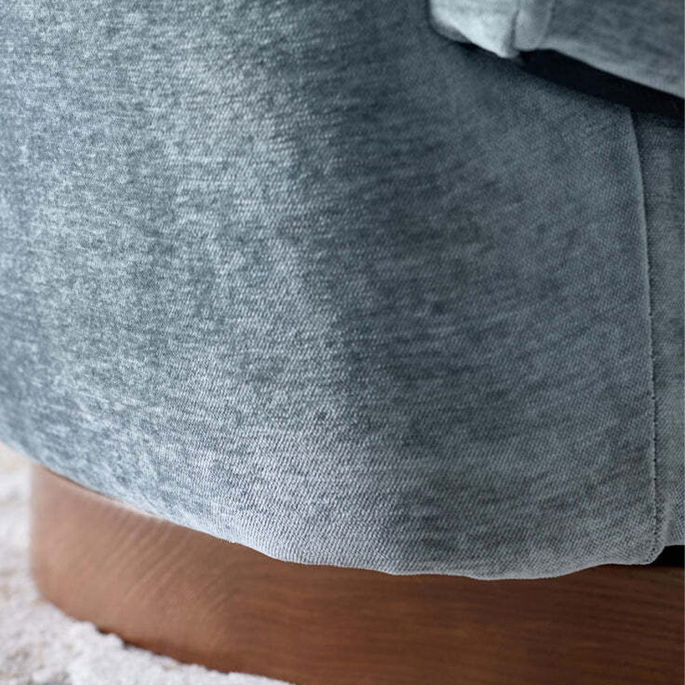 Aurora Blue Grey Chenille Swivel Chair (2)